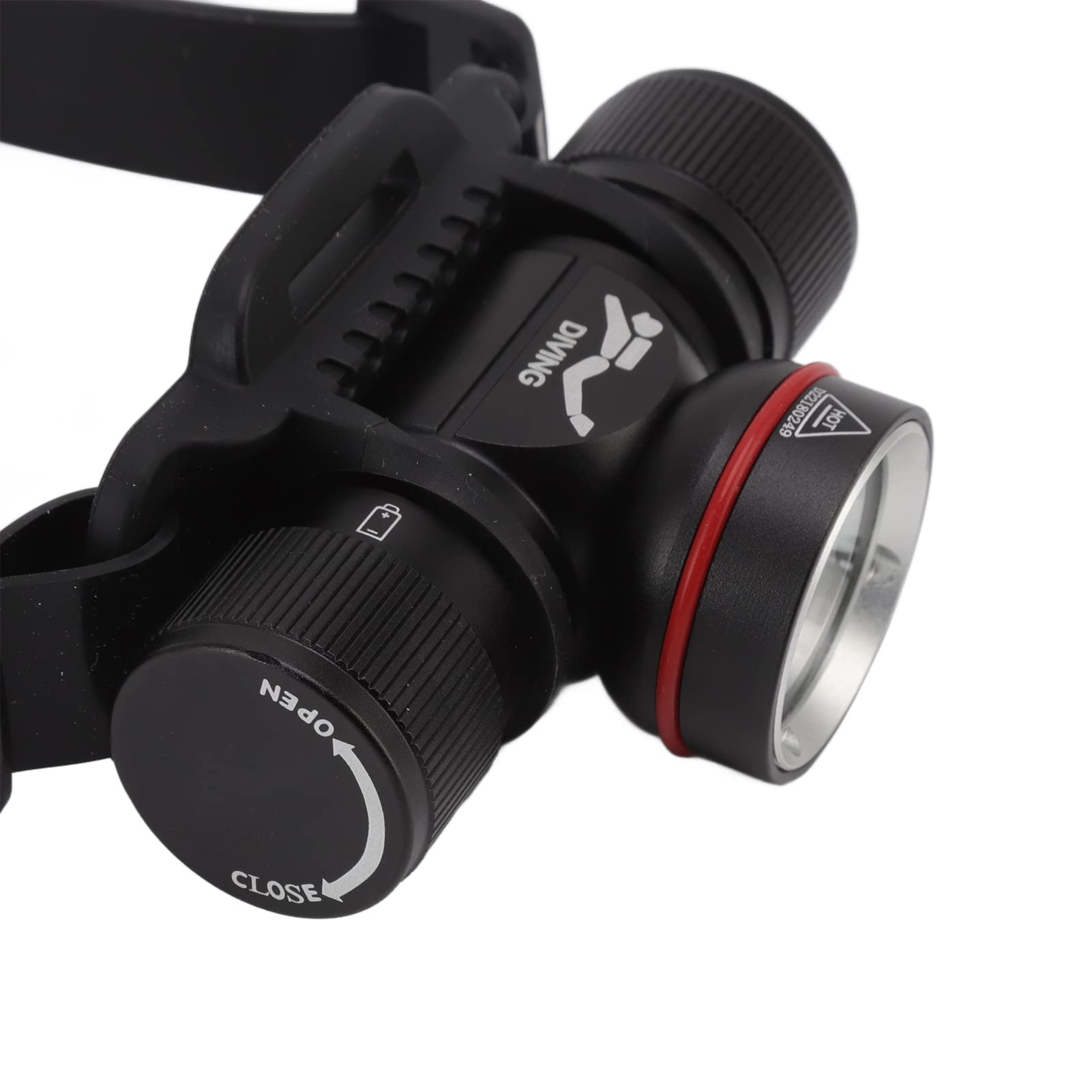 Focket Tauchen Stirnlampe, 80m Unterwasser IPX8 Wasserdichtes Sicherheitslicht 1500LM Tauchlicht LED Stirnlampe, 5 Modi Superhelle Taucher Stirnlampe Zum Schnorcheln, Höhlenforschung