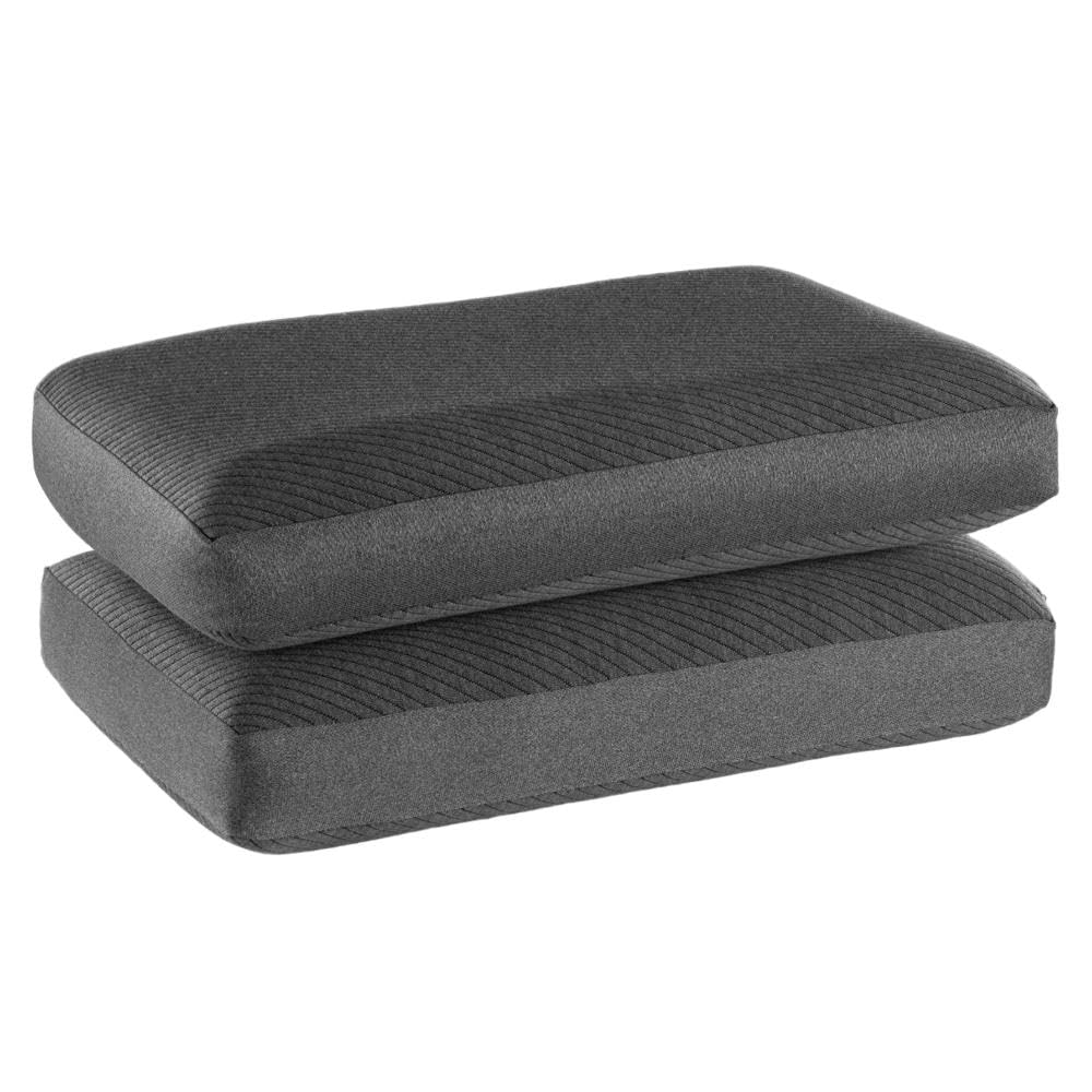 Wakefit Memory Foam Pillow | 1 Year Warranty | Orthopedic Pillows for Neck Pain, Pillow Memory Foam, Memory Pillow for Sleeping (21 x 15 x 4 inch, Set of 2 - Dark Grey, Small - Regular)