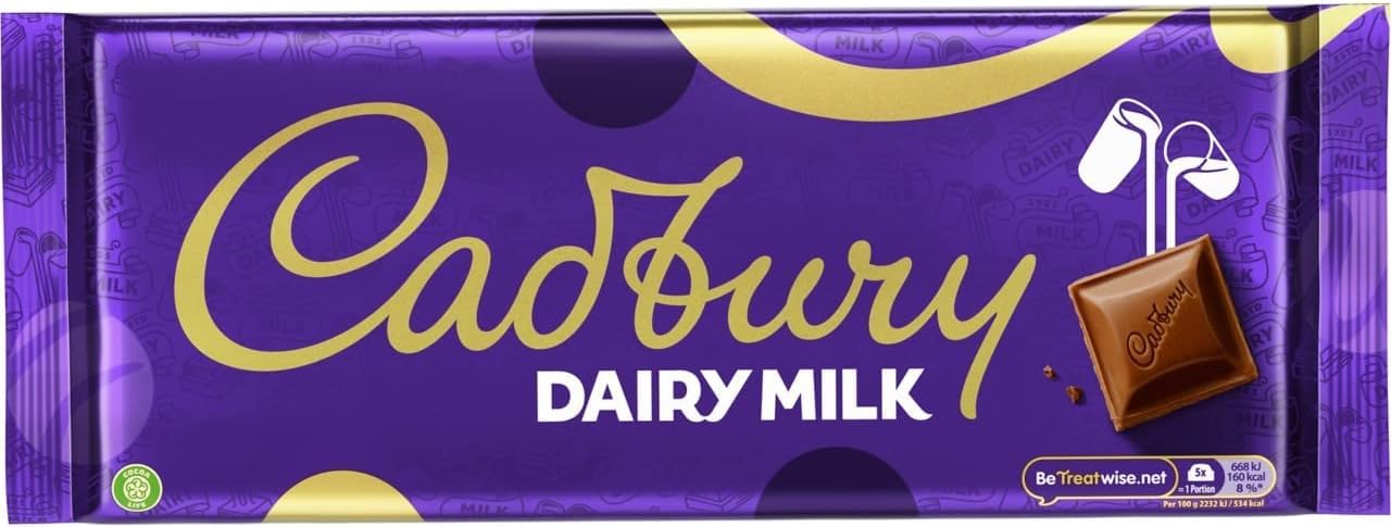 Dairy Milk Chocolate Bar, Smooth & Creamy Milk Chocolate, The Perfect Valentines Day Gift, 360 g (Pack of 1)