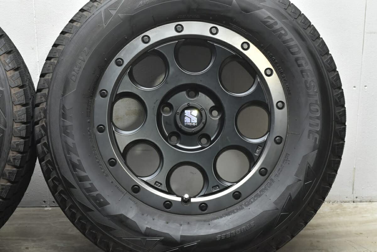 Amazon | 中古 スタッドレスタイヤホイール 4本セット 17インチ 7.5J + 