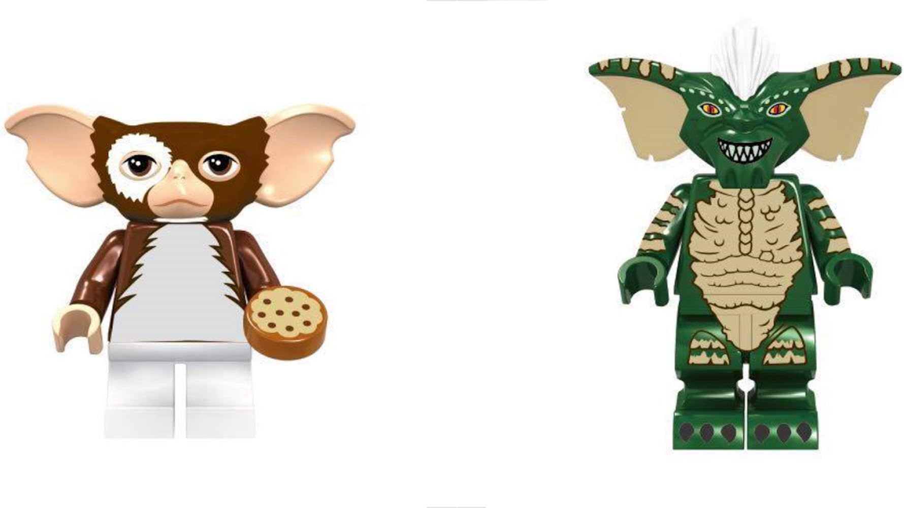 Modbrix Set of 2 Mini Figures Mogwai Gremlins Gizmo & Stripe