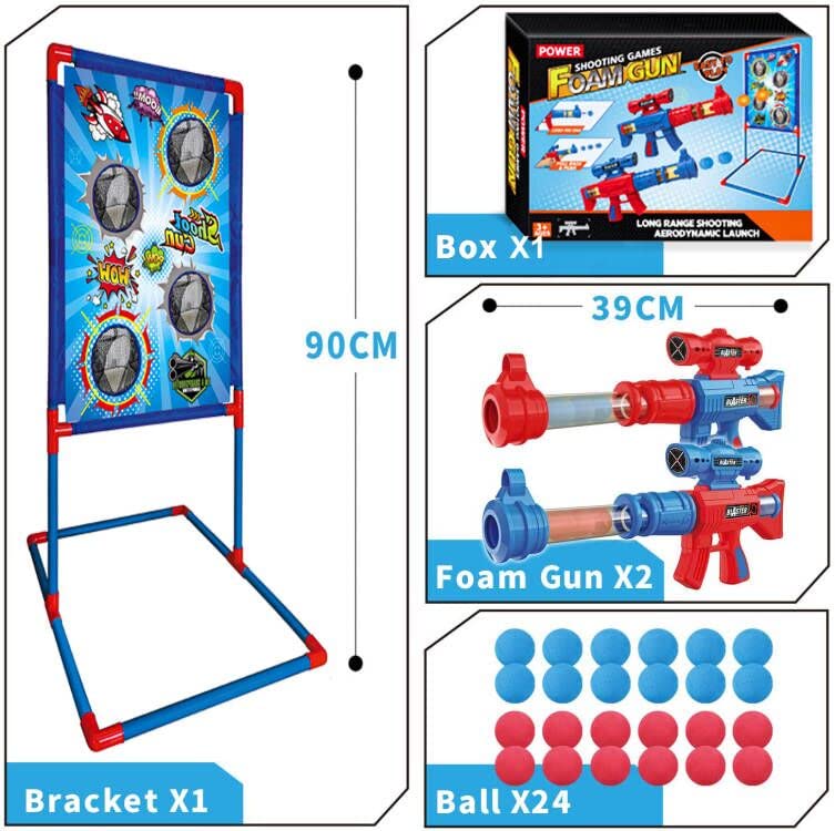 Buy Moonmen Foam Blaster Target, Foam Ball Popper Air Guns & Shooting