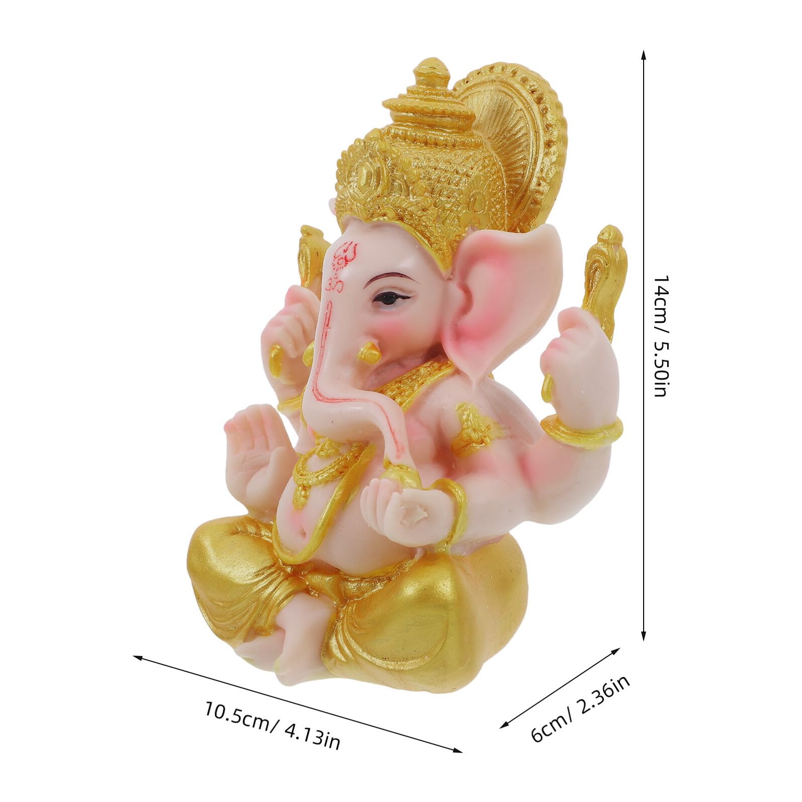 OUNONA Elefante Scultura Figurina in Ornamento Casa per Ricchezza Decorazione Tavolo Soggiorno