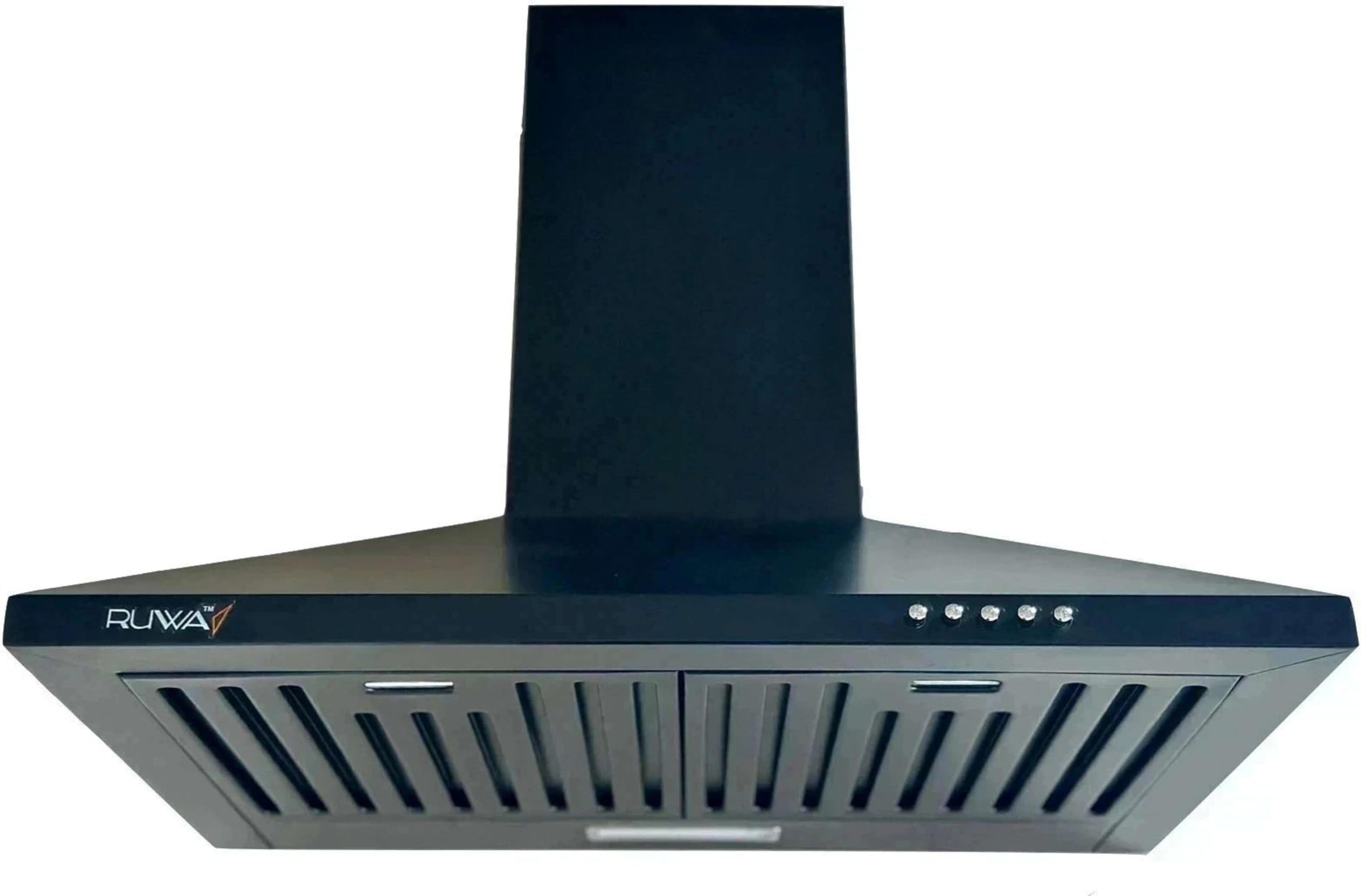 RUWA VIVA 60 cm Wall Mounted Kitchen Chimney Black | 800 CMH Suction | Baffle Filter | 3 Speed Push Button Control | Low Noise | Ideal for 2–4 Burner Stoves-image-4