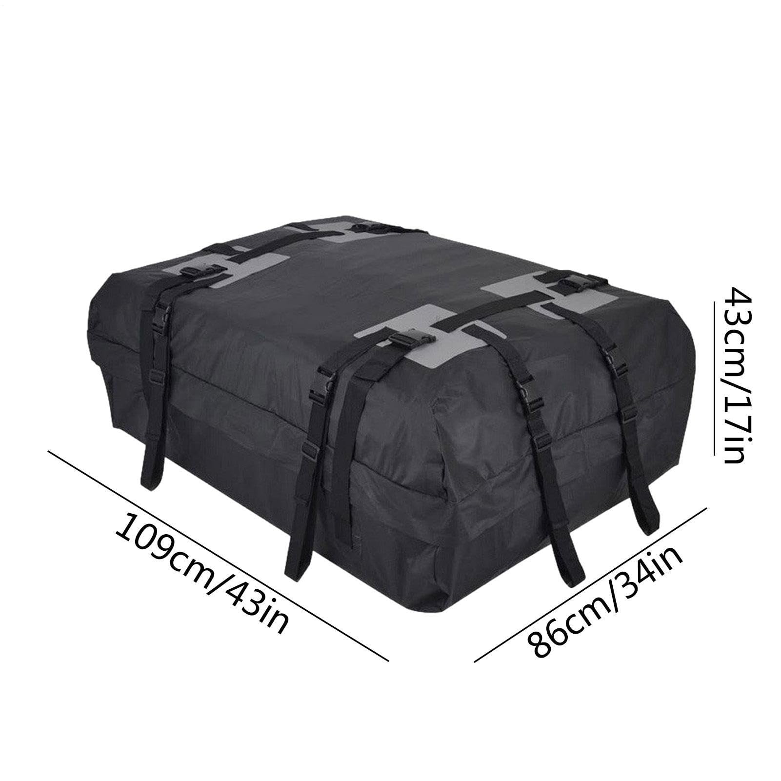 Borsa da tetto per auto, pieghevole, resistente, impermeabile, da viaggio | portatile, morbida, organizer per bagagli, campeggio, viaggi su strada, gite in famiglia, veicoli in movimento, avventure
