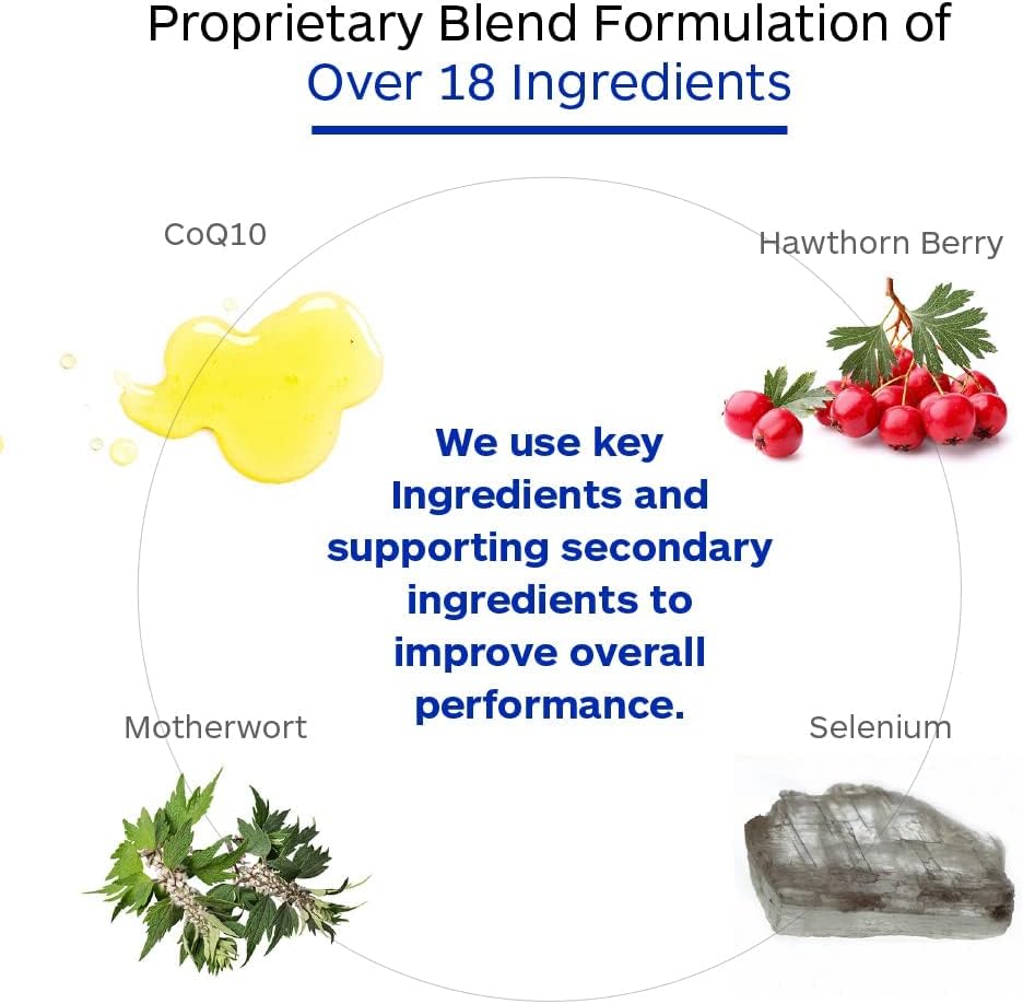 Professional Botanicals Cardio-CoQ CoQ10 - Vegan Formulated Coenzyme Q10 with Hawthorne Berry Valerian Root and Cayenne Pepper - 60 vegetarian capsules
