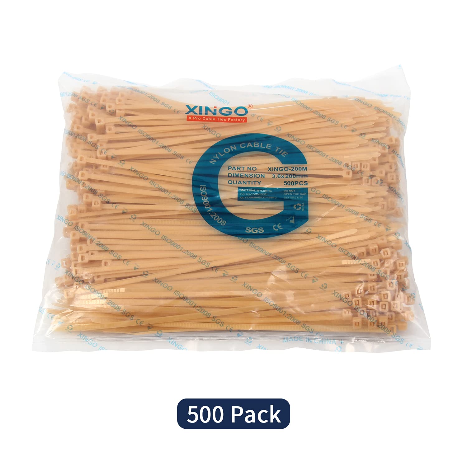 Fascette Autobloccanti In Nylon - Confezione Da 500 Pezzi (250mm, Arancione) - Foto 9