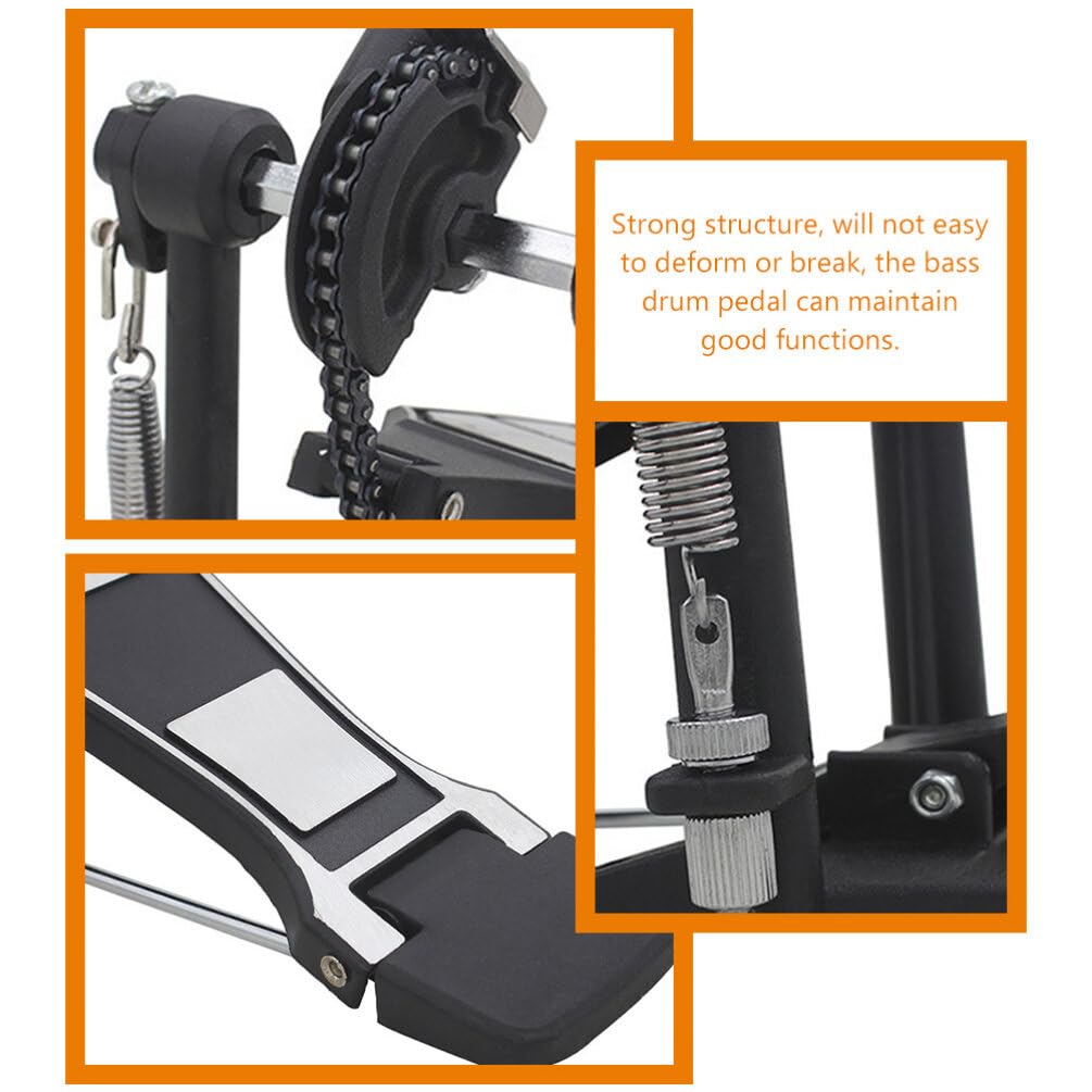 VICASKY Pedale per Grancassa Robusto Parte di Batteria per Principianti Accessorio per Pedale per Batteria Elettronica Materiale Durevole
