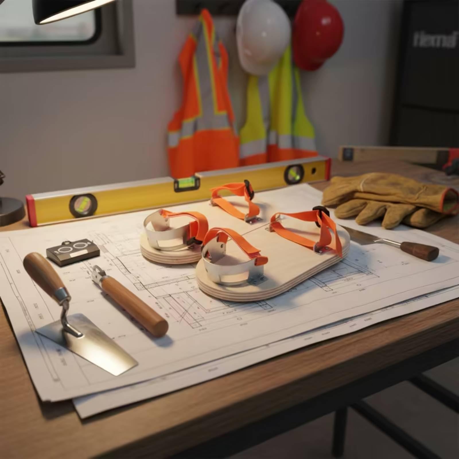Zoccoli da Lavoro Professionali Scarpe con Suola in Legno Termoprofessionali Calzature per Operai Strali, Lavori Edili