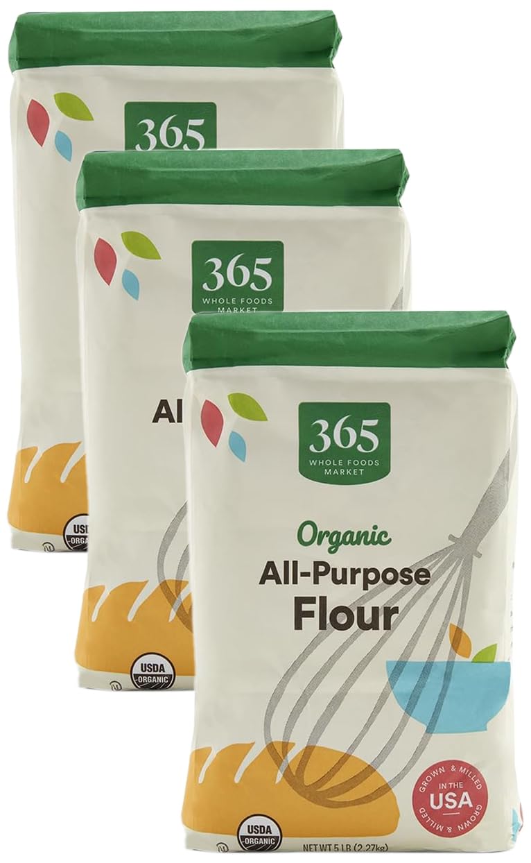 Sponsored Ad - 365 by Whole Foods Market, Organic All Purpose Flour, 80 Ounce (Pack of 3)