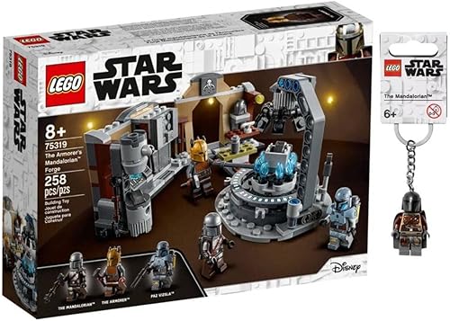 Lego Star Wars The Armorer's Mandalorian Forge 75319 + paquete exclusivo de llavero Mandalorian