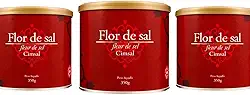 Flor De Sal Cimsal, 350g, Cloreto de Sódio, Sal Iodo, Pacote com 3