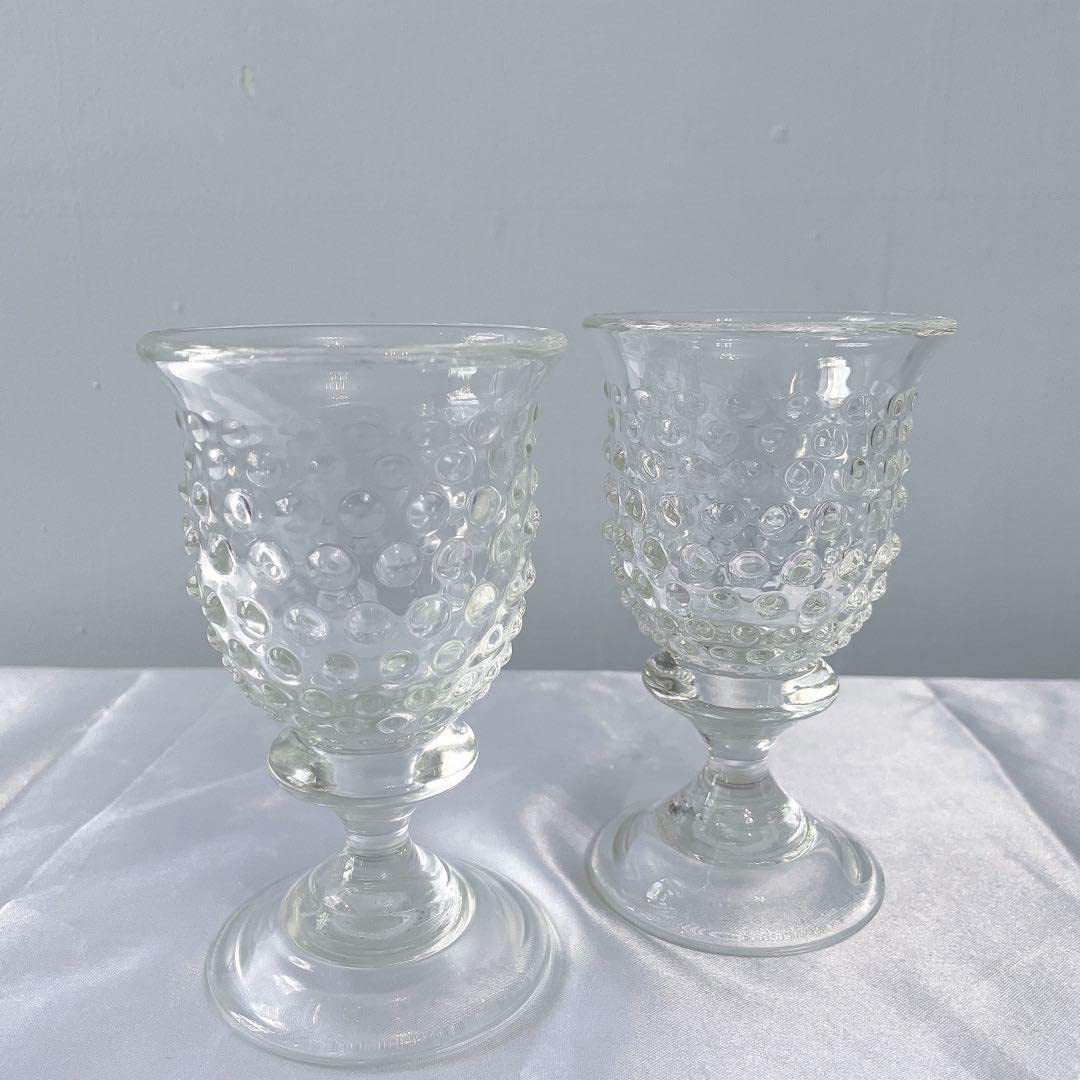 Amazon.co.jp: 舩木倭帆 あられ絞 ペアワイングラス ゴブレット 吹き  