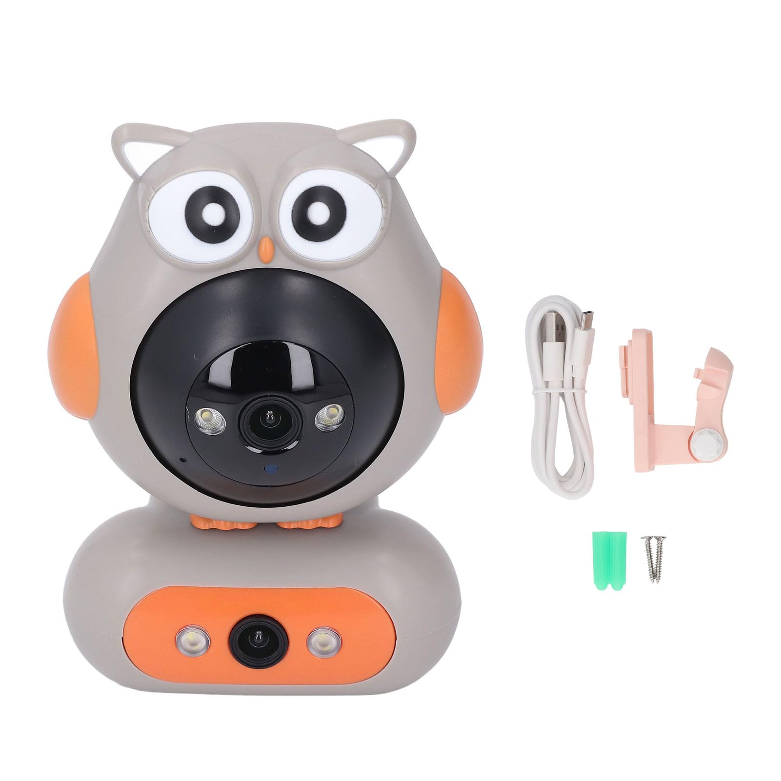 Kikumi Caméra de Sécurité À Domicile 2.4G 1080P Double Lentille Bidirectionnelle Vue Panoramique 360 Degrés Support APP pour Téléphone Caméra pour Android