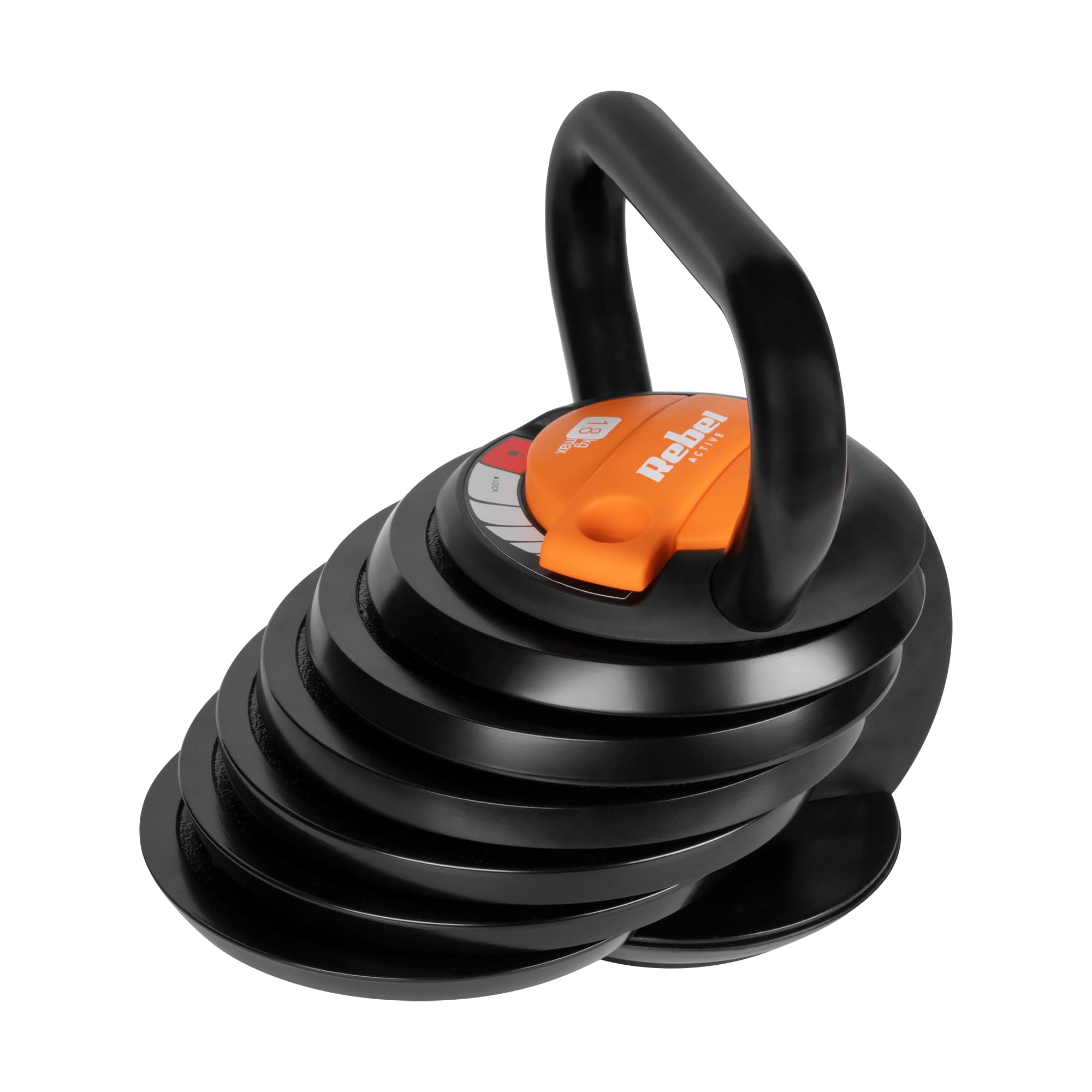 Rebel Kettlebell Gusseisen Automatik Einstellbar 18 kg RBA-2324-18