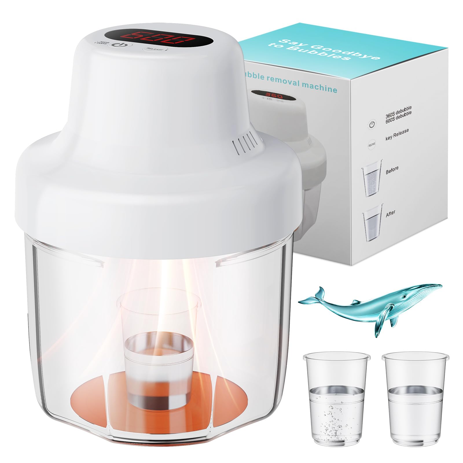 Photo 1 of Resin Bubble Remover Vacuum Chamber-97kPa High Pressure, 99% Bubble Removal for Epoxy Resin Casting Silicone Molds, Jewelry Making & Resin Art Projects