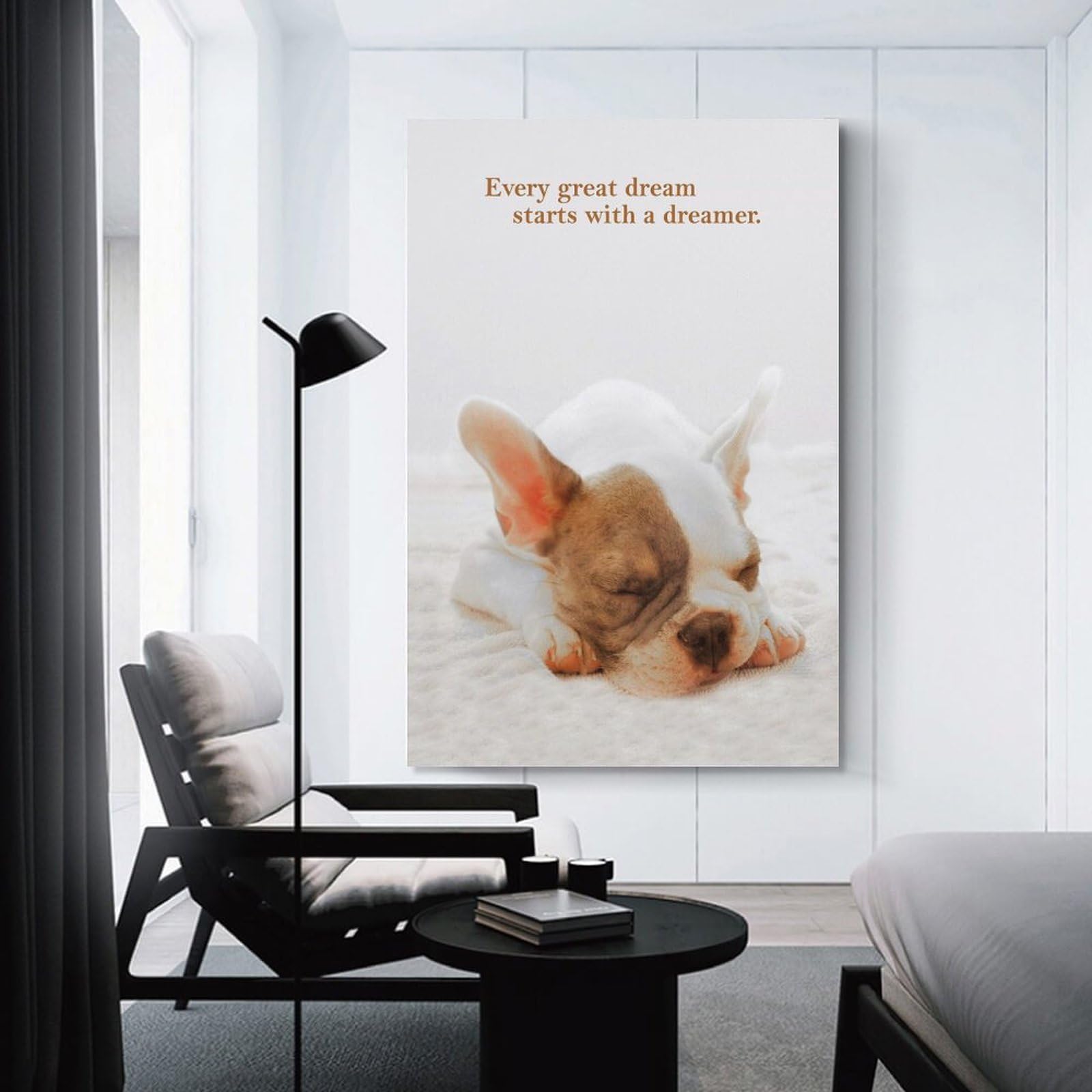Junmoney Decorative Wall Artwork Every Great Dream, 12x18inch(30x45cm), for Living Room, Lounge Or Sitting Room, Modern Wall Decor for Cosy Interiors