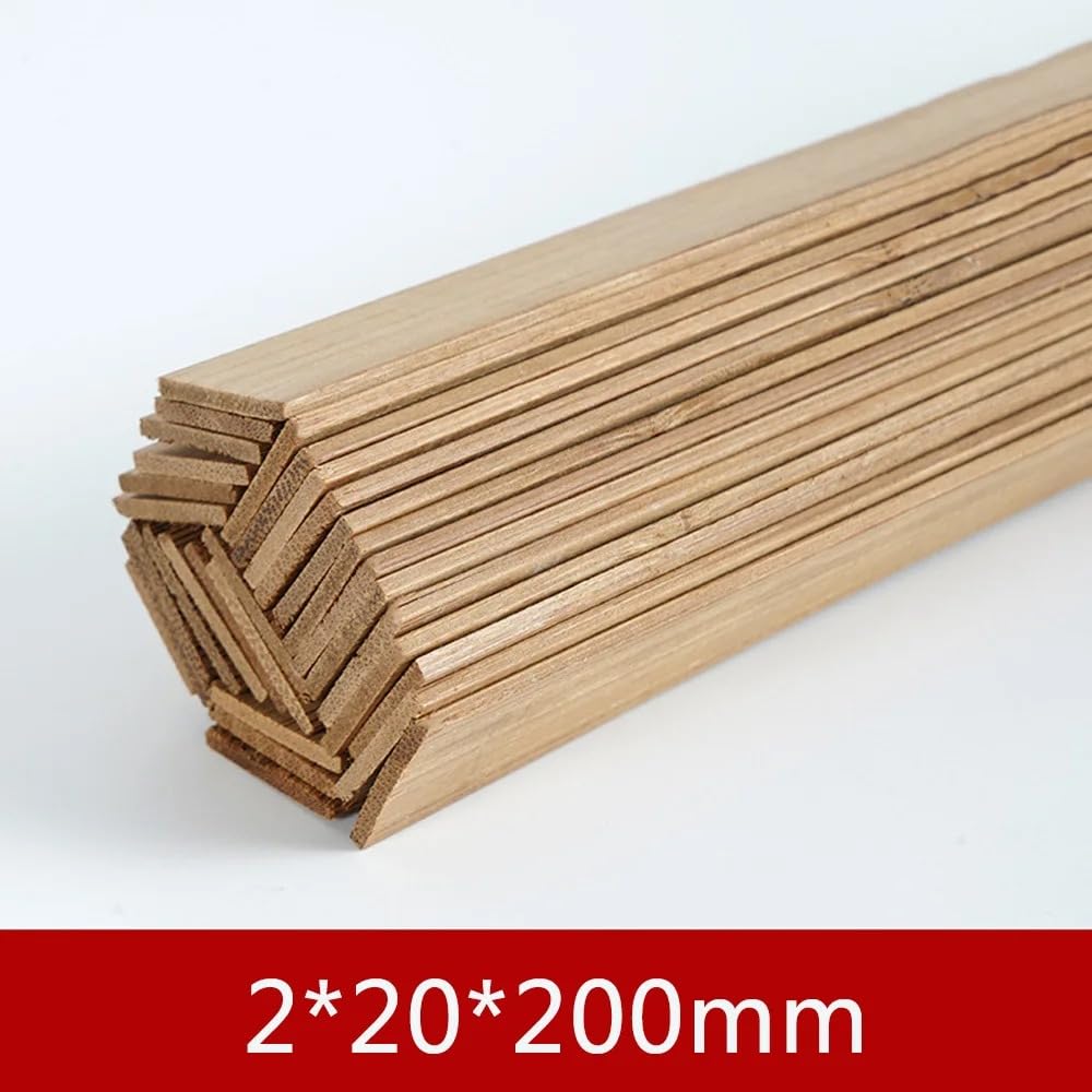 30 Stck Holzleisten zum Basteln Bambus Holzstbchen Verkohlung Natrlicher  Bambusstbe Holzstab Holzstbchen fr DIY Arts Craft Basteln Dekoration (2  * 20 * 200mm) : Amazon.de: Kche, Haushalt & Wohnen