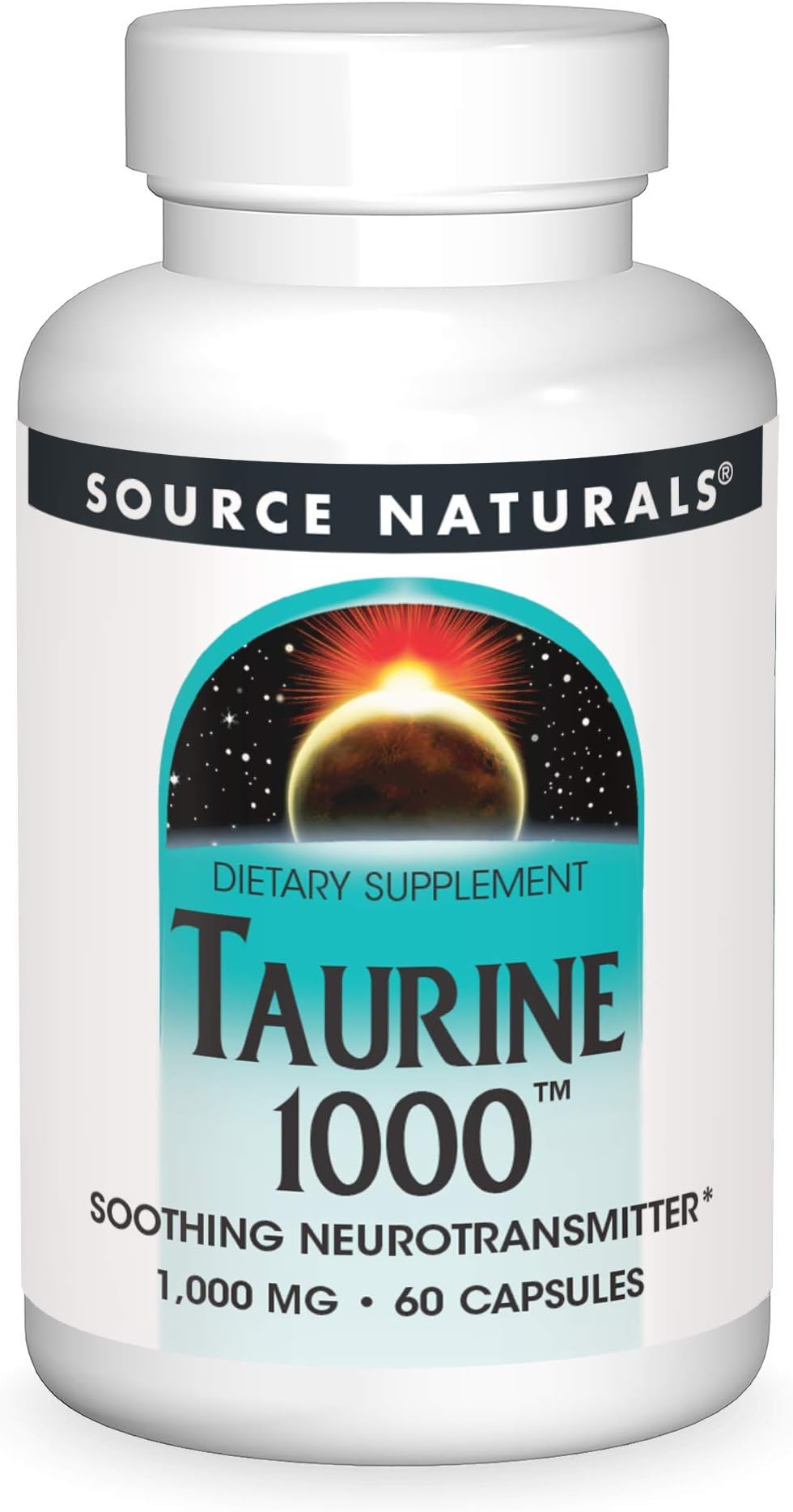 Source Naturals Taurine 1000, 1000 mg 60 Capsules