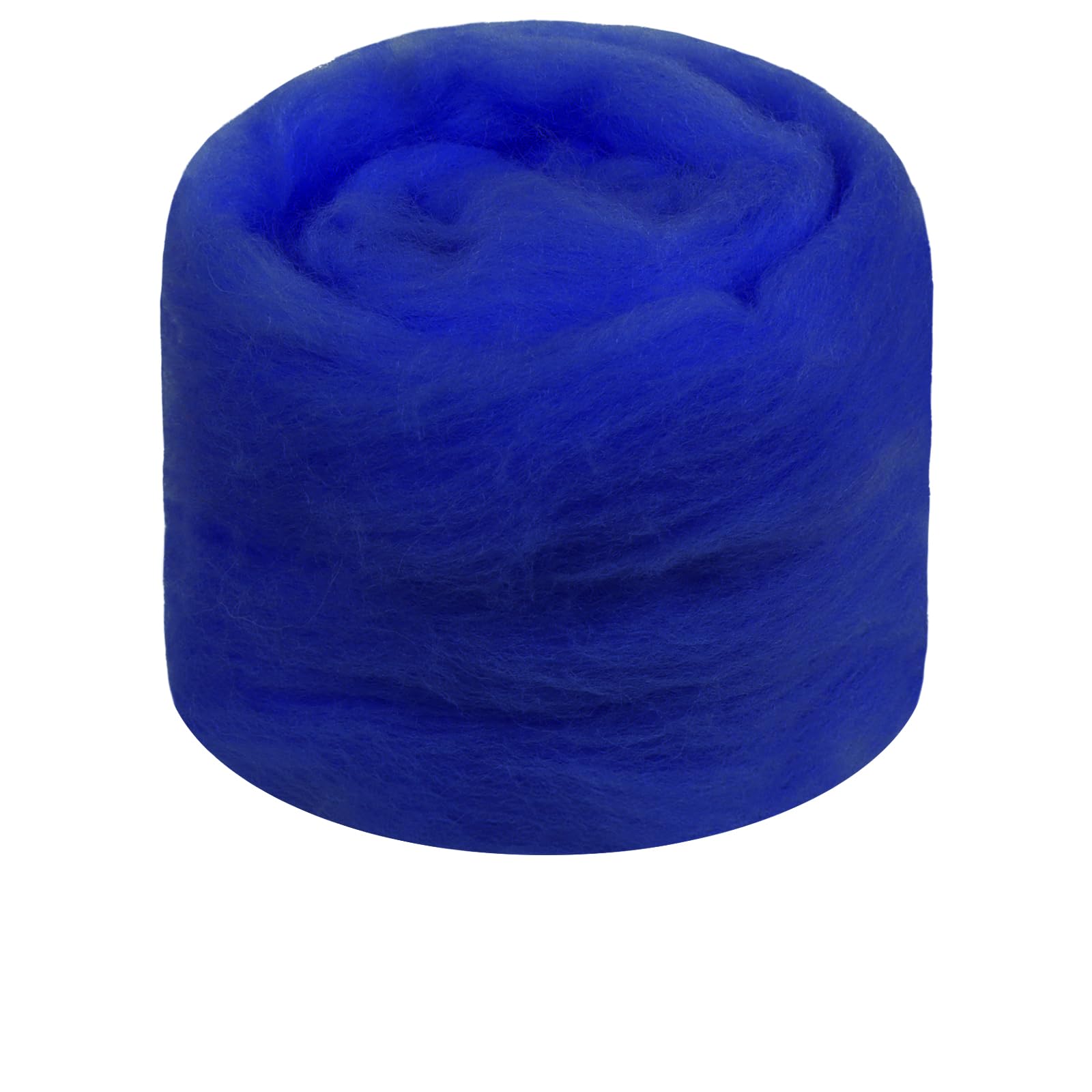 JeogYong Needle Felting Wool, 1.76oz Wool Roving Chunky Wool Yarn, Royal Blue Wool Roving Yarn for Needle Felting, Wet Felting, Felting Projects, DIY Crafts