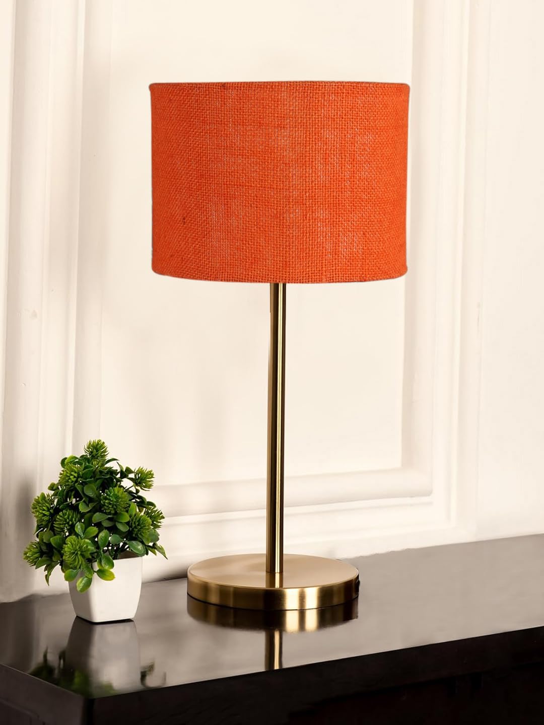Devansh Gold Night Table Lamp for Bedroom | Elegant Bedside Lamp with Warm LED Light & Stylish Design - Model VE03-picture-23
