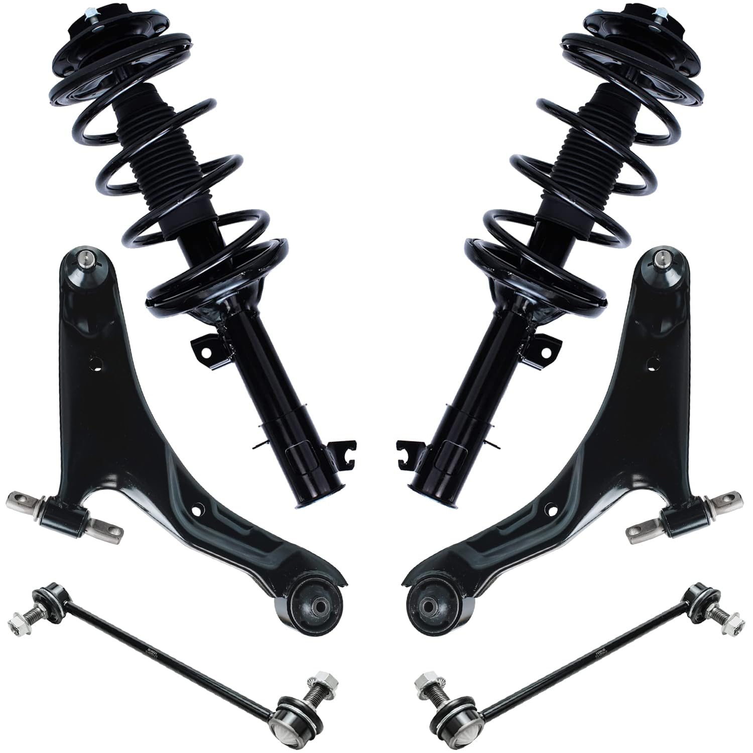 Detroit Axle - 6pc Front End Suspension Kit for 01-06 Hyundai Santa Fe
