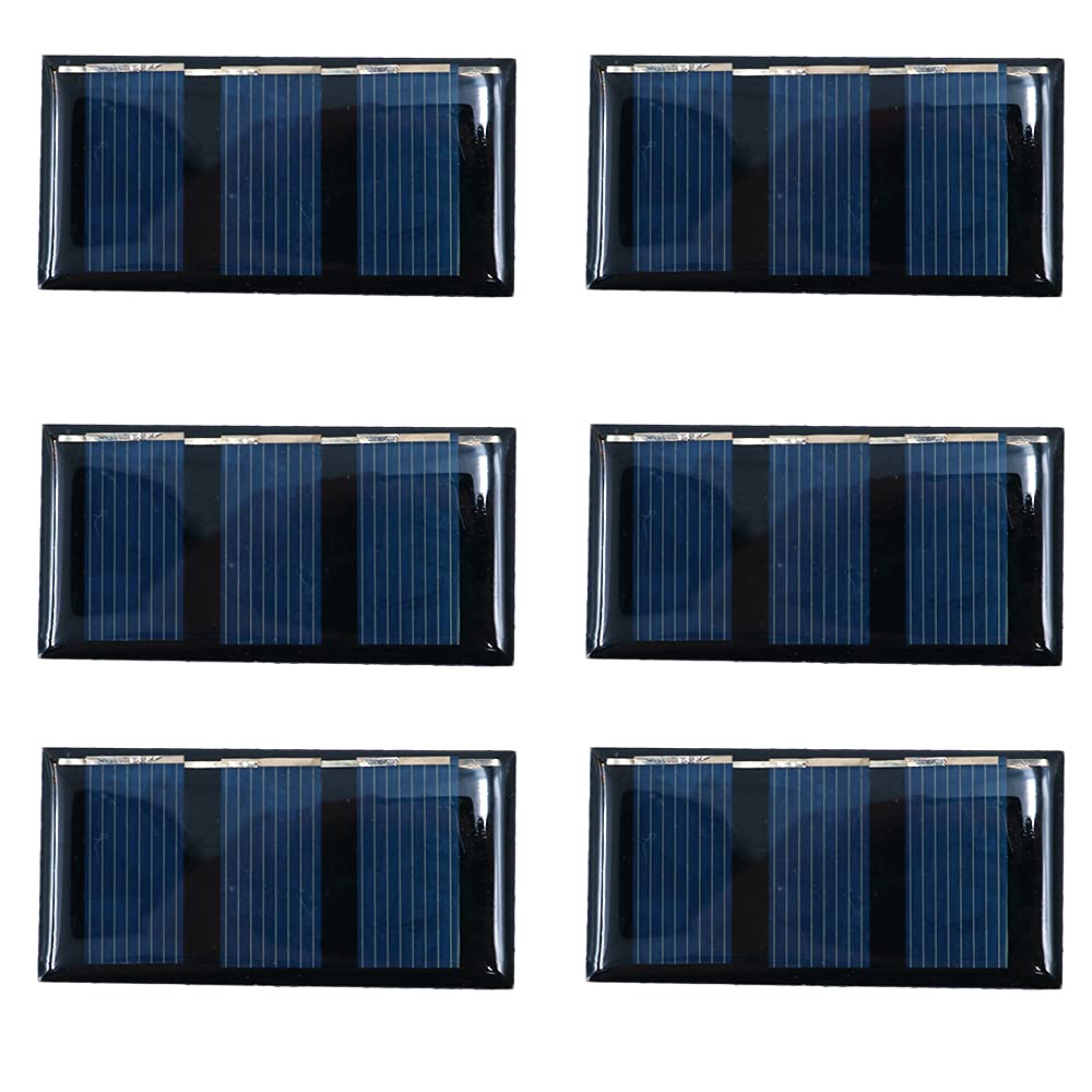 Panneau Solaire Mini 2.5W 6V - Chargeur Batterie - Pour Projets DIY, Camping, Jardin - 115x130mm