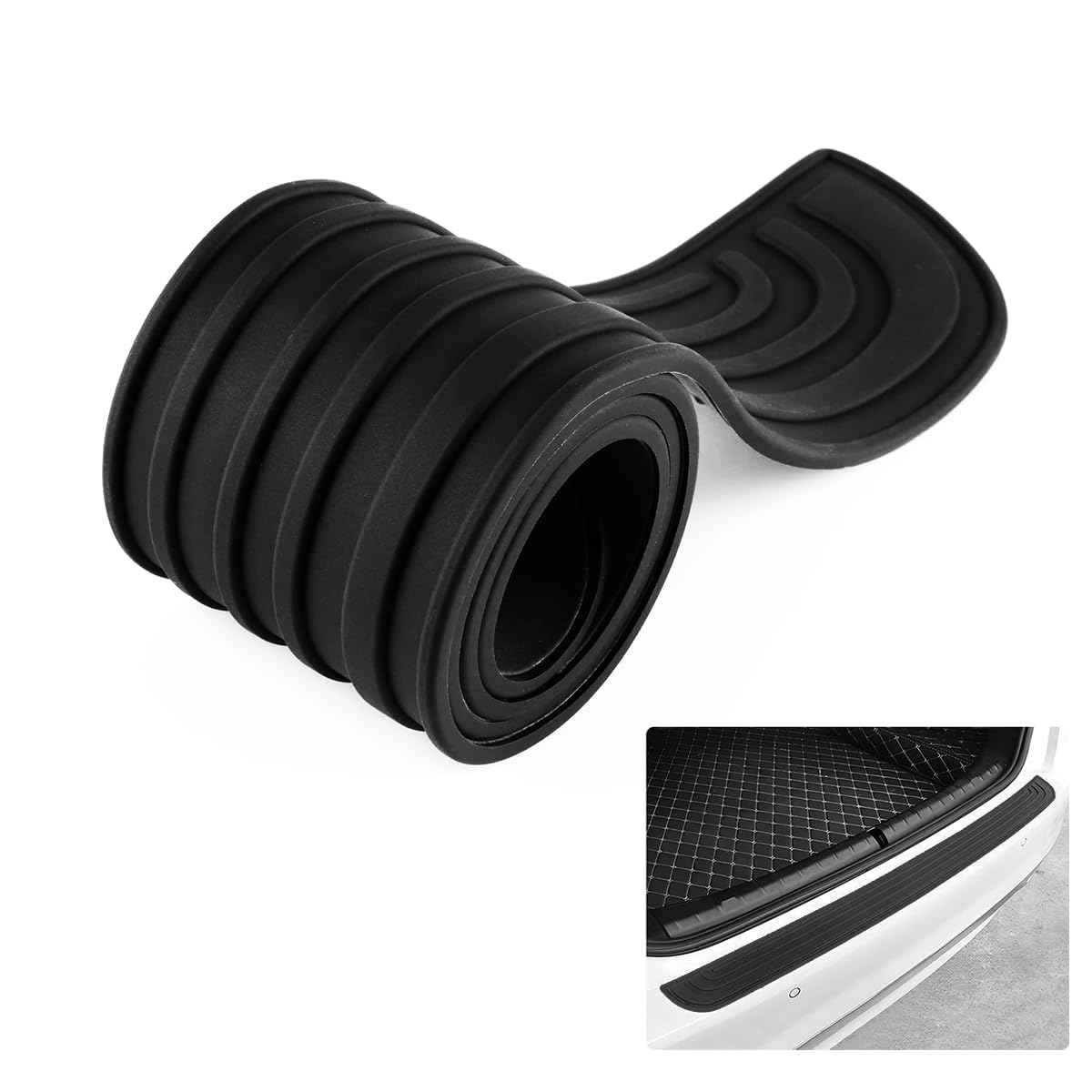 Protezione Paraurti Posteriore ZUWIJEQ - Nastro In Gomma Per Bagagliaio Auto, SUV E Camion - Foto 8