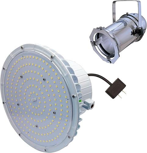 Miniatura 2 de Luz LED de reequipamiento de escenario y teatro de 100 W, blanco brillante 50K, para iglesiafiestaescenario, luz de inundación par 64 de 120 grados,