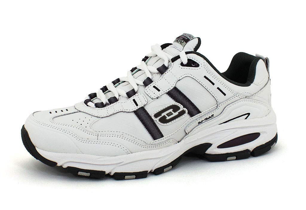 Skechers Sport Men's Vigor 2.0 Serpentine Memory Foam Sneaker, White, 11 UK