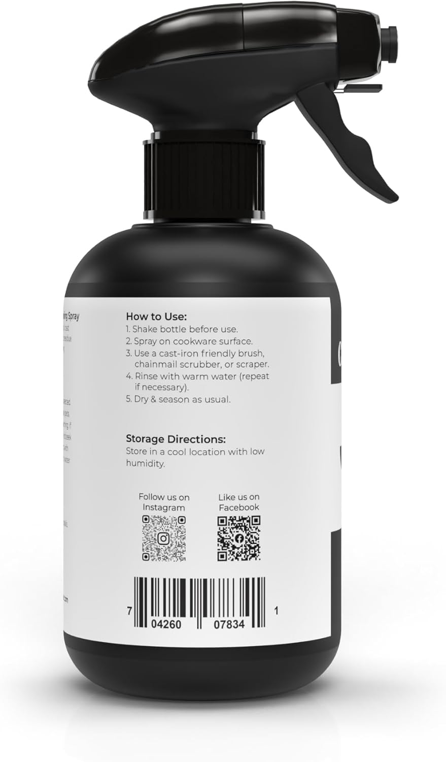 Cast Iron Cookware Cleaning Spray (3-pack)