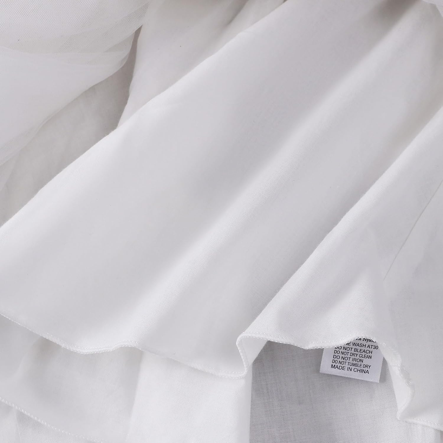 Tutu.kk Toddler Girl Tulle Dress Ruffled Sleeve Girls Smocked Dresses for Birthday Party, Wedding - Image 6