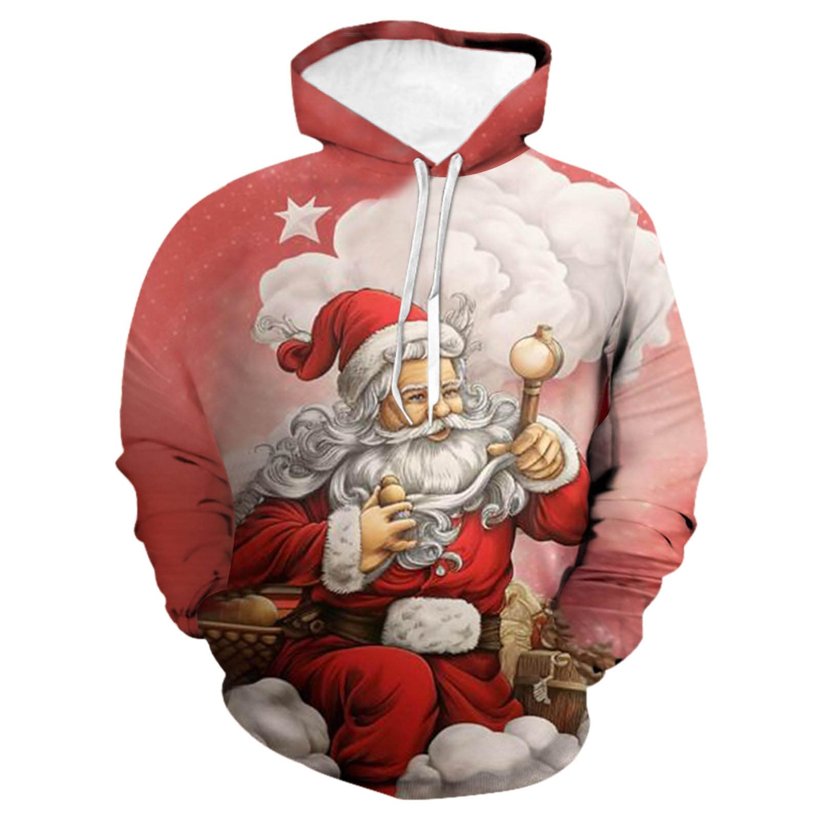 Amazon.co.jp: [Yindaity] クリスマス パーカー メンズ サンタ プル 