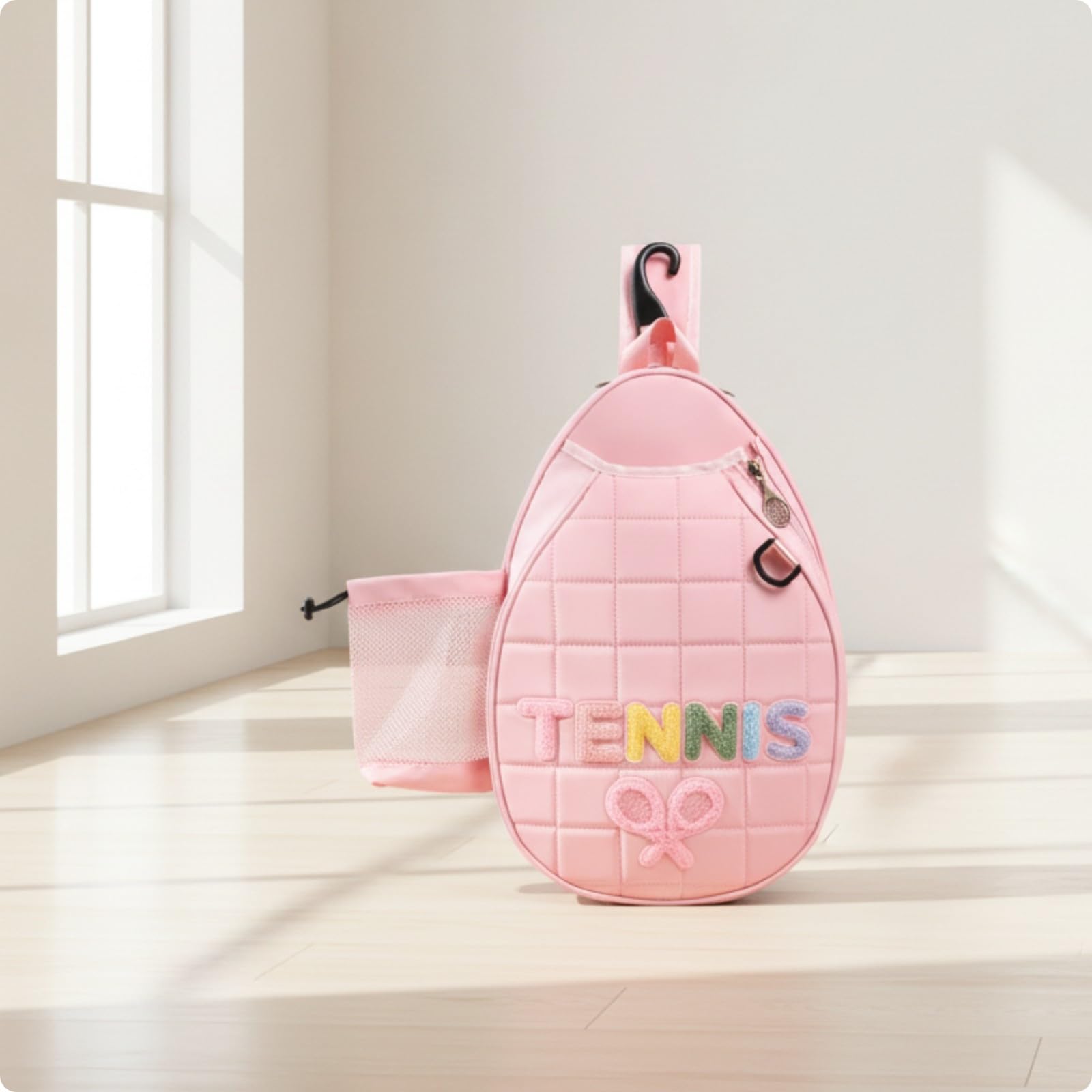 LOVIVER Borsa Sportiva con Tracolla Inrno Organizzato, Borsa a Tracolla con Maniglia Superiore e Gancio, Profilo Sottile, per Sessioni da Ca,