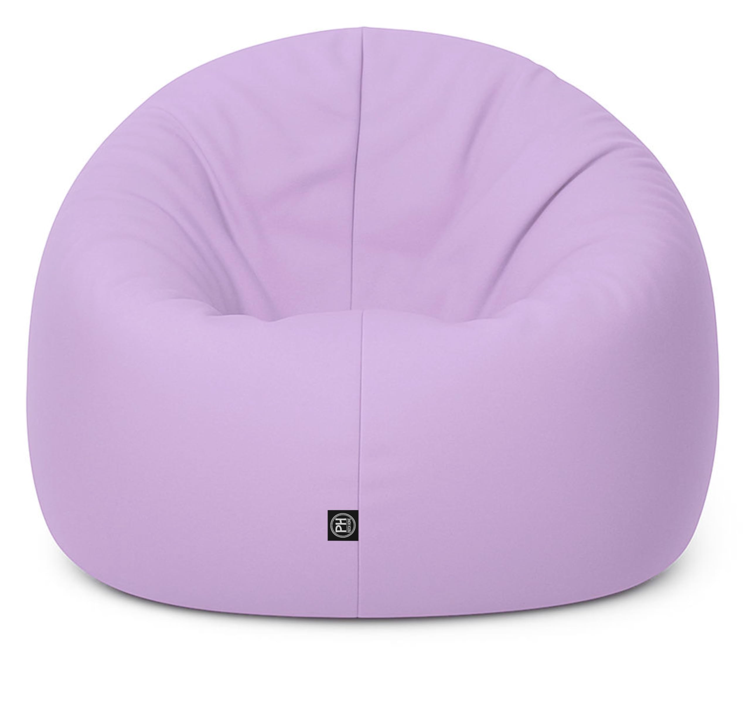 Patchhome Bean Bag worek/poduszka do siedzenia 2 w 1, średnica 100 cm, kolor liliowy optymalnie napełniona