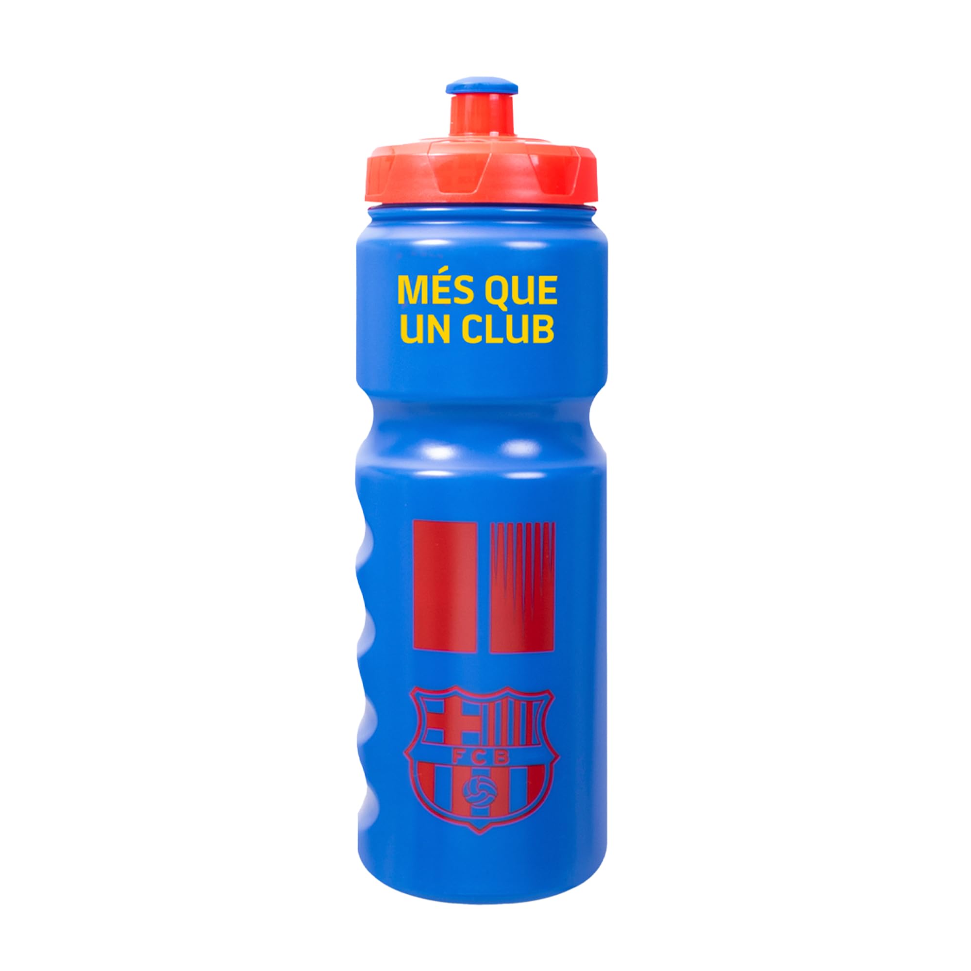 Hy-Pro FC Barcelona - Juego de fútbol con licencia oficial, pelota tamaño 5, mochila, bomba y botella de 750 ml, regalo completo de fútbol para niños y niñas con marca oficial del club, rojo y azul