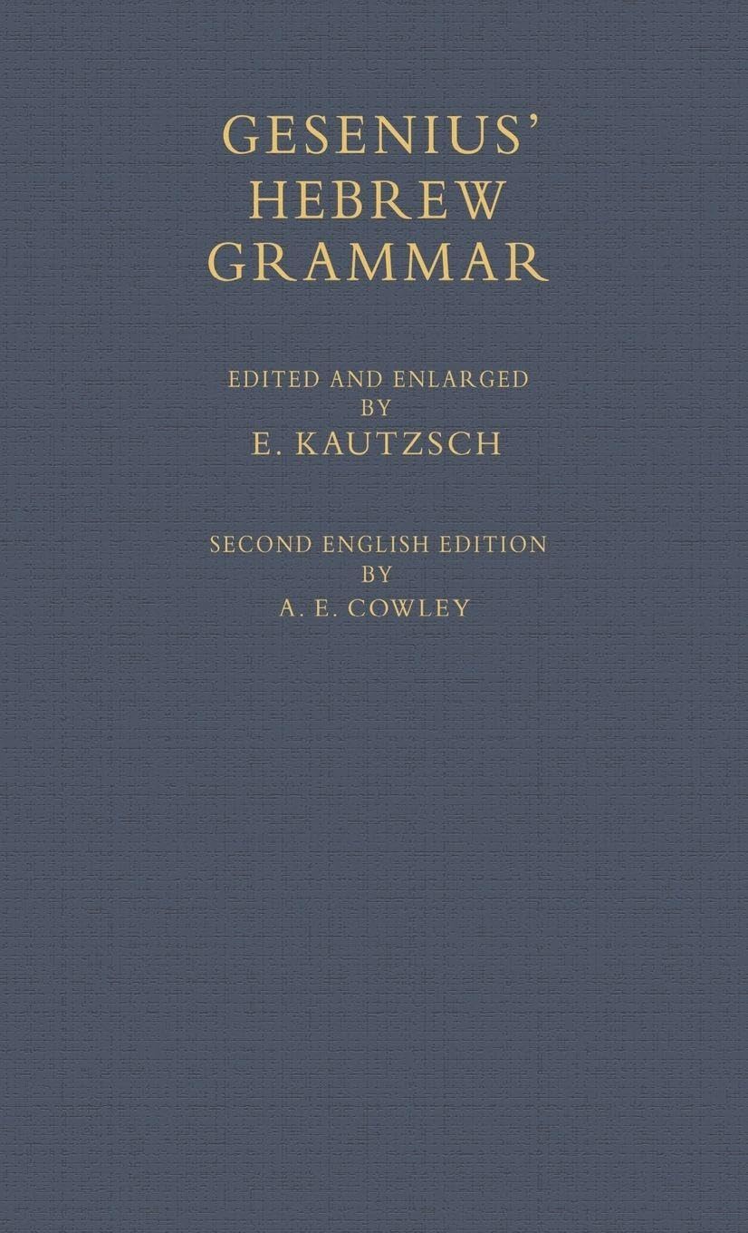 Gesenius' Hebrew Grammar