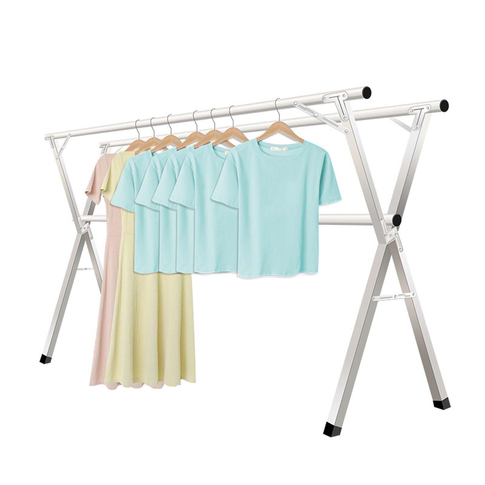 Étendoir à linge robuste en acier inoxydable rétractable de 2m pour maison