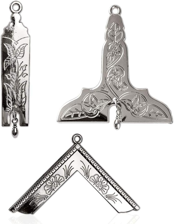 Masonic Collar Jewels Set Blue Lodge Officer Gift