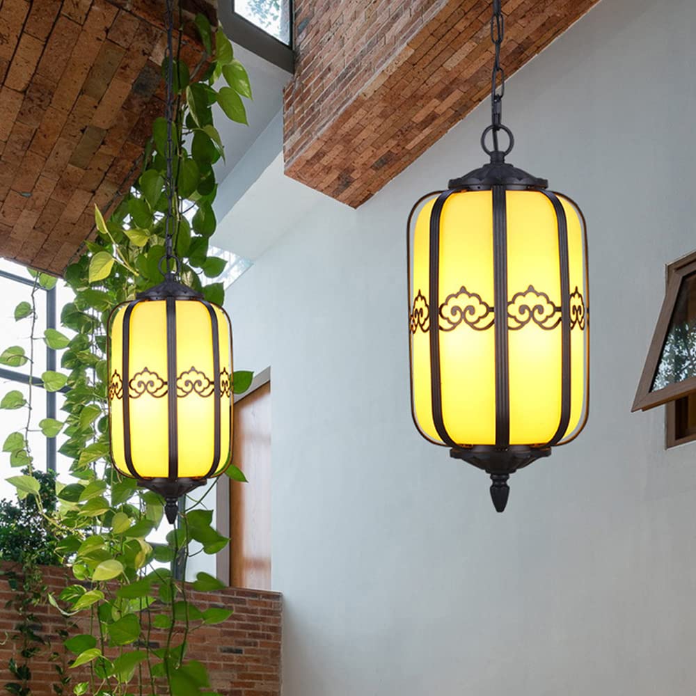 Lampa zewnętrzna Lampa wisząca ogrodowa Brama Przedpokój Balkon Lampa wisząca Latarnia Wodoodporna antykorozyjna Korytarz Alejek Dziedziniec Przednie drzwi Lampy sufitowe