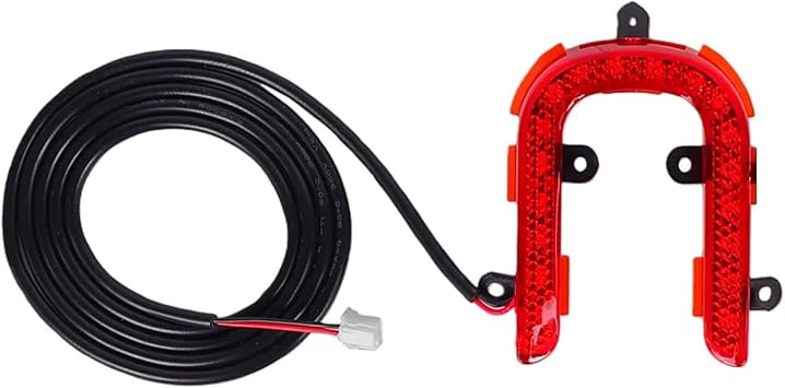 Taillight compatible with KuKirin A1 Electric Scooter Rear Tail Light Lamp Replacement Lights Spare Part Black Red,1Pcs