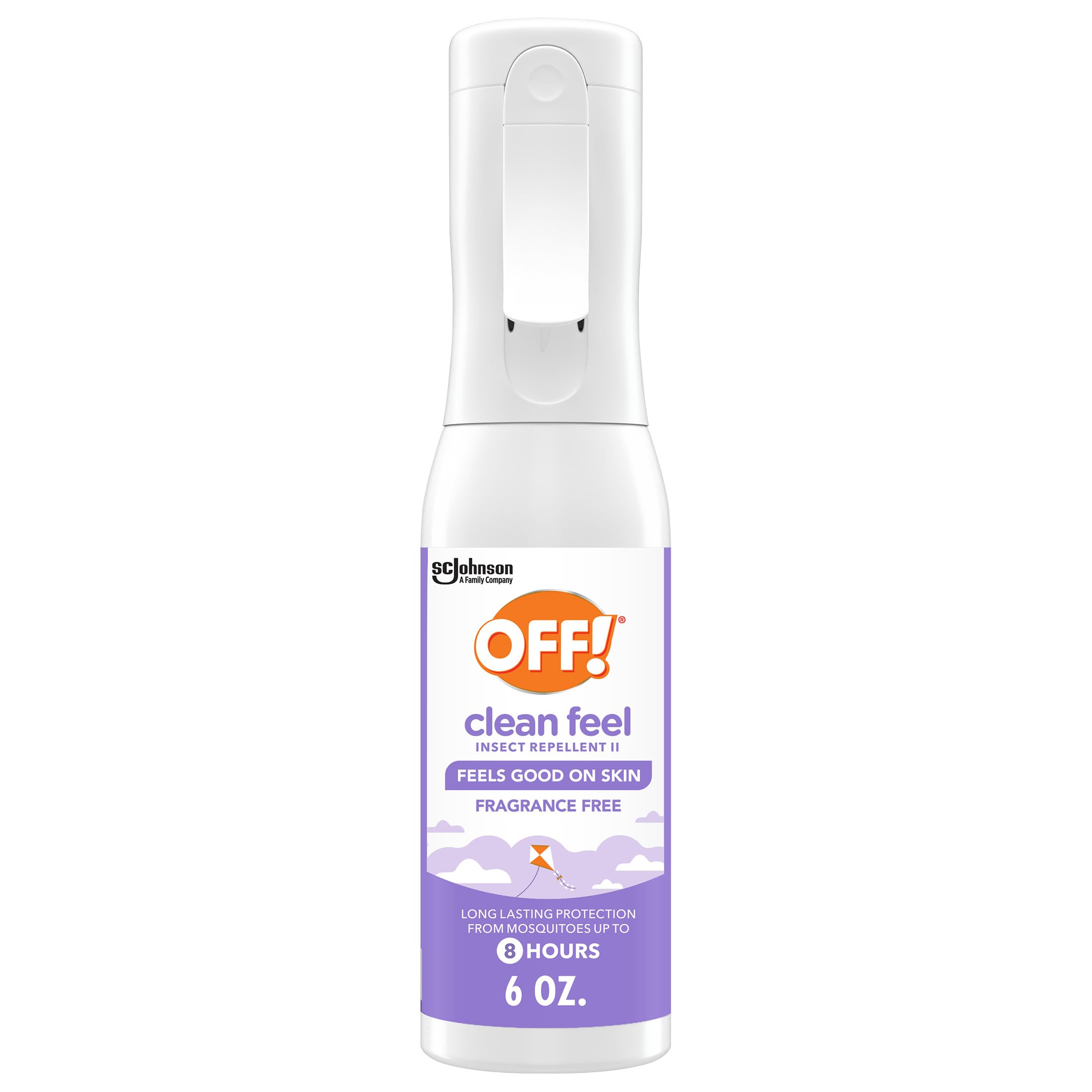 Off! Clean Feel Insect Repellent Misting Spray, Fragrance-Free Picaridin Bug Spray for Lasting DEET-Free Protection from Mosquitoes and Ticks, 6 oz