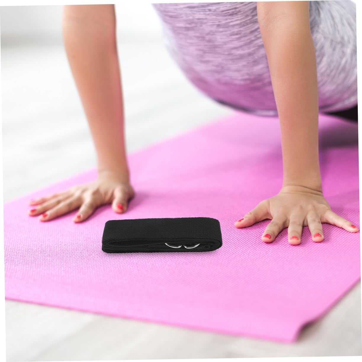 10stücke Verstellbare Yoga Bänder Nicht-elastische Fitness-gurte Für Effektives Dehnen Und Training Leicht Tragbar Für Zuhause Und Fitnessstudio Für Yoga Und Pilates