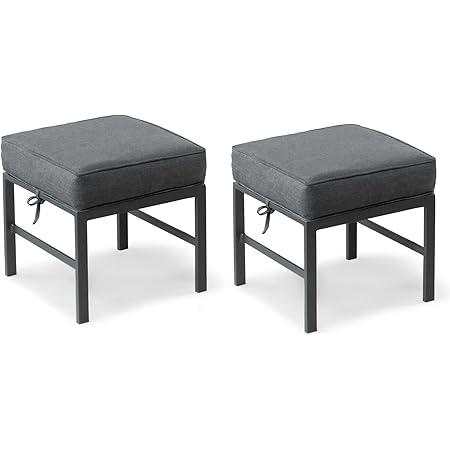 Outdoor Side Table With Storage LOKATSE HOME Outdoor Patio Ottoman