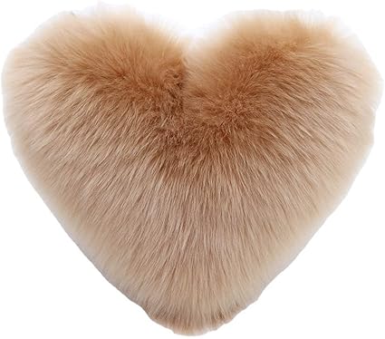 Amazon ハートクッション カーキ かわいい 長毛 ハート クッション おしゃれ 35 40cm 抱き枕 装飾枕 ハートクッション ふわふわ オシャレ 飾り プレゼント 抱き枕 オンライン通販