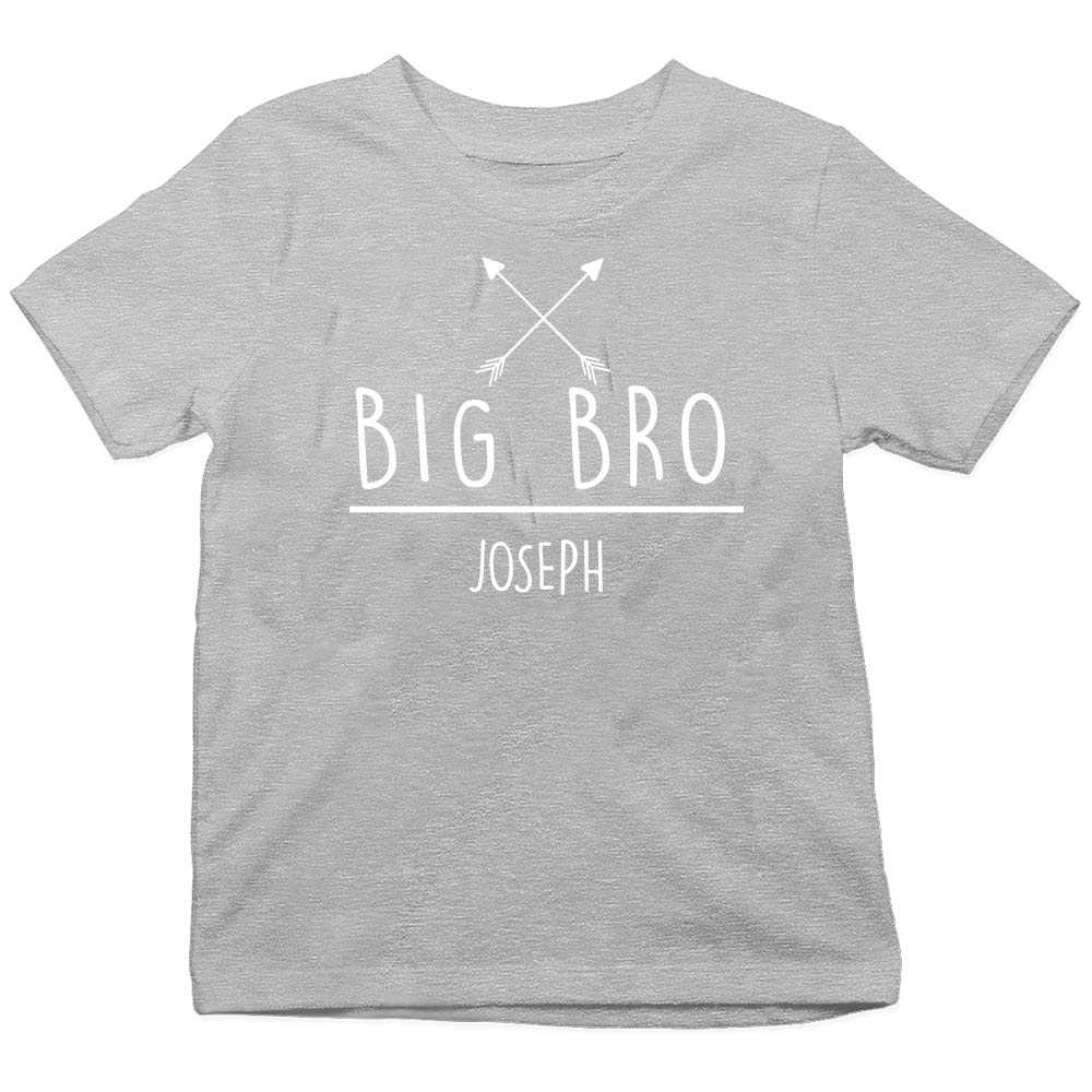 Personalised Big Lil Bro Arrow T-Shirt Matching Brother Childrens Boys Top SIB2