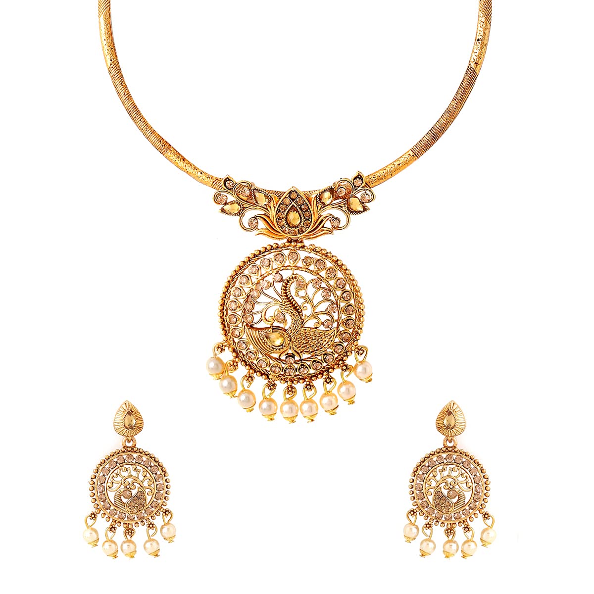 Yellow Chimes Jewellery Set for Women and Girls Traditional Jewellery Set Bridal Gold Plated Choker Necklace Set | Birthday Gift for girls and women Anniversary Gift for Wife (B0BGZWWD77) Amazon Price History, Amazon Price Tracker