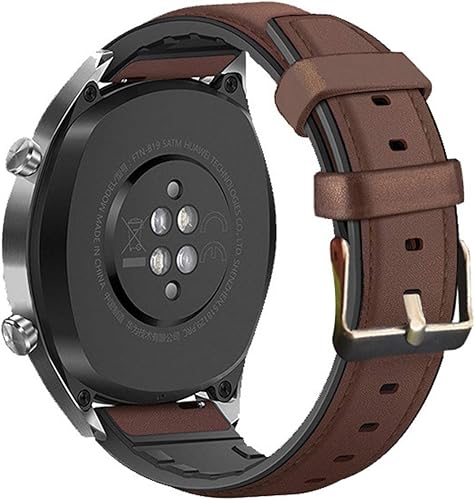 CRFYJ Correa de silicona de 0.866in y 0.787in para Huawei Watch GT2eGT2 1.811in Honor Magic 2 Smart Band Pulsera de acero inoxidable para GT 2e