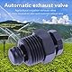 Jadeshay Automatisches Auslassventil, 10pcs 1/2 landwirtschaftliche Bewässerung Auslassventil Kunststoff Mikroluftventil schnelles automatisches Auslassventil