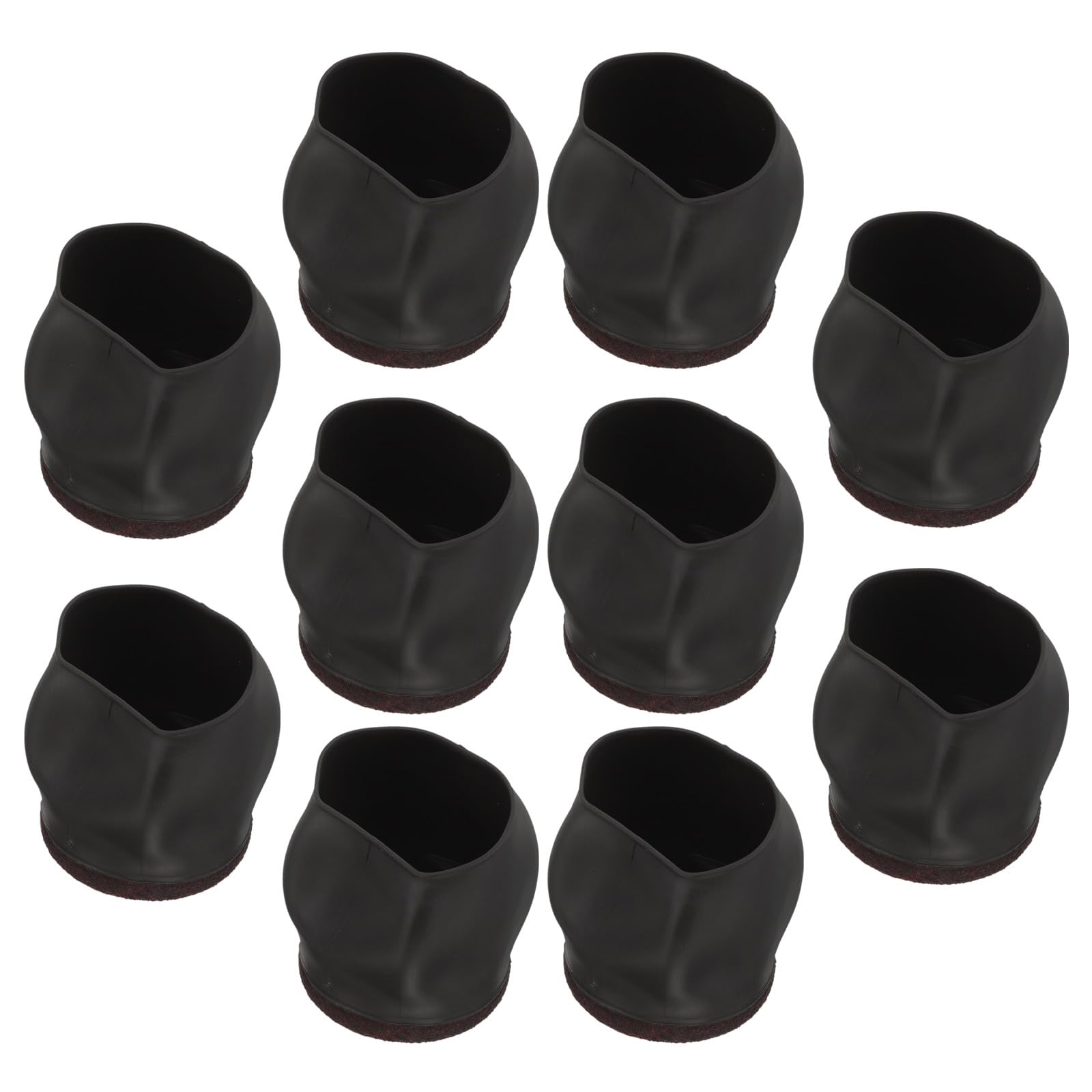 Tope de rueda para muebles negros Beavorty: pack de 10 piezas antideslizantes para el hogar